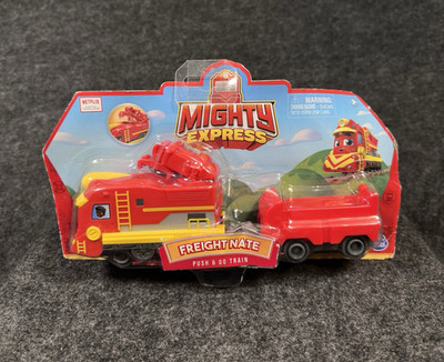 Mighty Express Freight Nate Push & Go Train Spin Master Netflix Red 2020 NEW