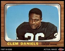 1966 Topps #107 Clem Daniels Raiders Prairie View 5 - EX