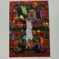 2023-24 Panini Select - Concourse Emoni Bates #67 Red Cracked Ice Prizm (RC)