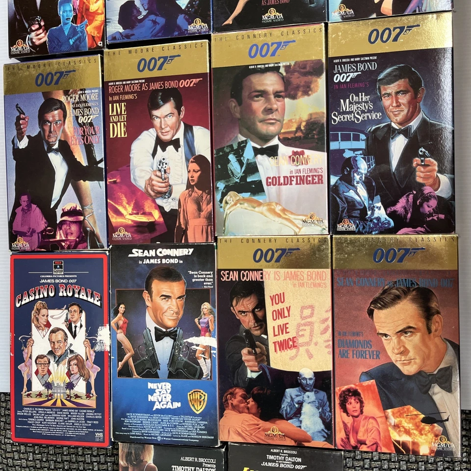18 James Bond Movies VHS lot - see description for titles - Image 4 of 4