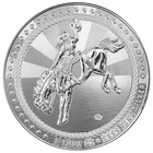 5 oz Silver Cowboy Round w/ Buffalo Privy .9999 Silver Round (BU) #A742