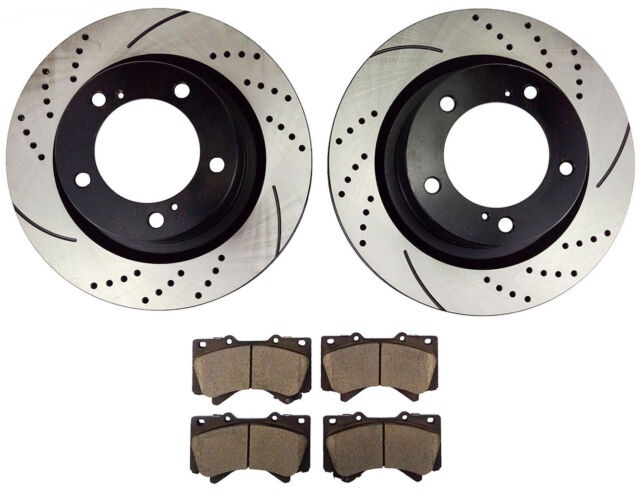 Front+Rear Brake Rotors +Ceramic Pads For 2006 2007 2008 2009 -2017