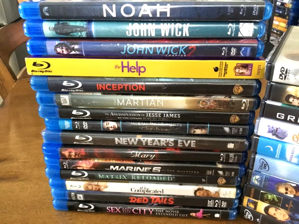 LOT Of 25 DVD & BLUE-RAY MOVIES - JOHN WICK MATRIX HULK GREEN LANTERN *MORE* #3 Foto 2 de 4
