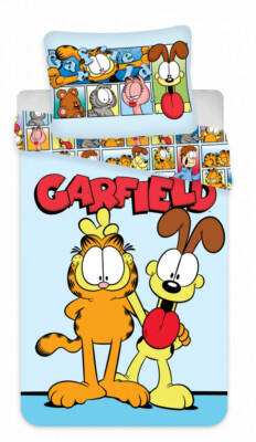 Garfield Bettwäsche 2 tlg. Set Garnitur Decke Odie Nickelodeon Maße: 100x140 cm