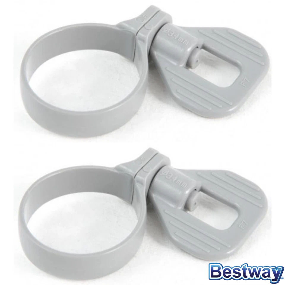 Bestway KIT 2 FASCETTE STRINGITUBO per TUBO da 32 mm della POMPA FILTRO P6124