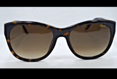 Authentic Chopard Cat Eye Tortoiseshell Sunglasses W Gradient Lenses