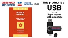1997 Dodge 1500-3500 Ram Truck Factory Shop Service Manual Usb Drive