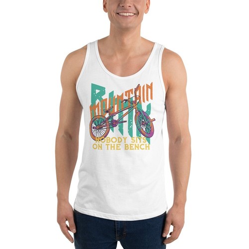 Mountain BMX Unisex Tank Top | Psychedelic Bike Art Graphic With Bold Zitate - Bild 6 von 21