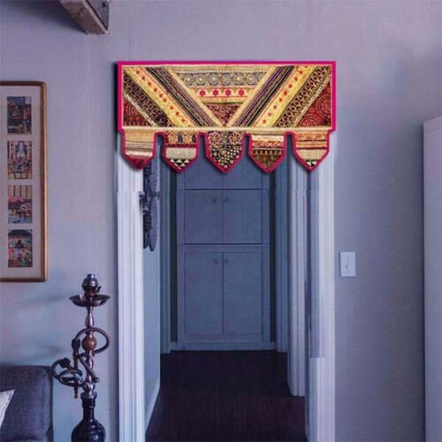 Indian Patchwork Embroidered Ethnic Door Decoration Valances Toran Wall Hanging