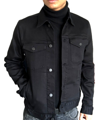 Tommy Hilfiger Trucker Jacke Herren Jacket JKT STR Stay Black Jeans Regular Gr.S