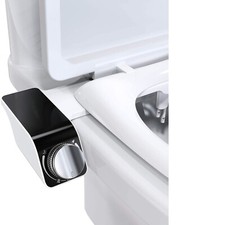 Bidet Fresh Water Spray Kit Non Electric Toilet Seat Attachment with Dual Nozzle