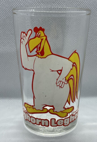 FOGHORN LEGHORN 1976 Juice Glass Warner Bros Bugs Bunny On Bottom ! RARE! - Picture 1 of 11
