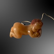 Vintage Sleeping Baby Boy Nursery Nightlight Hard Plastic 50's