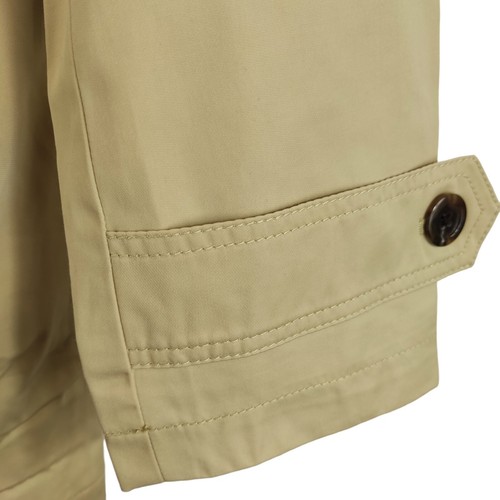 lands end womens coat beige hooded collared zip up pockets size medium free pp - Picture 4 of 11