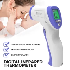 Infrared Thermometer Digital No Touch Baby Adult Temperature Gun FCC Certified 