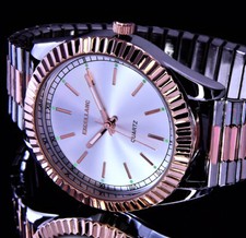 Excellanc Damen Armband Frauen Uhr mit Zugband Silber Rose Gold Farben Ger-2