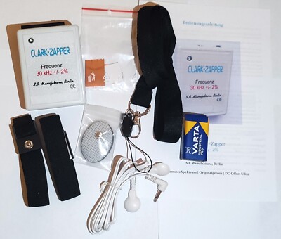 Clark Zapper Bioresonanz ''Heilung ist möglich'' Armband-Elektroden + Pads