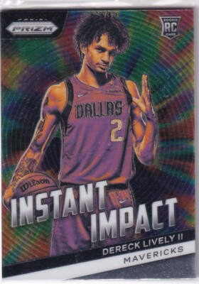 2023-24 Panini Prizm NBA Basketball No 14 Dereck Lively II Rookie Instant Impact