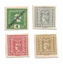 Austria -Newspaper stamps circa 1922 x 5