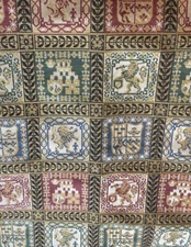 Lee Jofa Pageantry Weave Medieval Crest Gothic Imperial Upholstery Half Yard #11