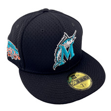 New Era Miami Marlins 90s Throwback Mesh Patch Black/Green UV 59FIFTY Fitted Hat