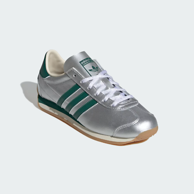 adidas gazelle silver green womens Adidas Country OG Silver Metallic Collegiate Green Womens Athletic Sne   Nifty Kicks