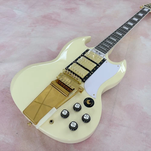 Jazz SG electric guitar, HHH pickup, gold hardware, rosewood fingerboard IN STOC