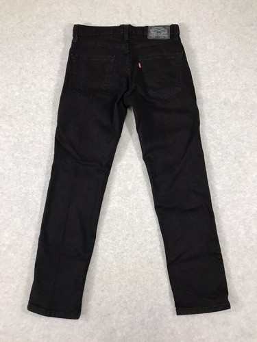 Levis 511 Jeans Mens 30x30 (Fits 30x28.5) Black Slim Denim Stretch Preppy - Picture 4 of 10