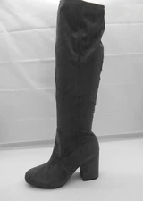 Seven Dials Britney Charcoal Gray Suedette Closed Toe Knee High Boots Sz 11 M