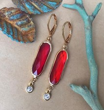 NEW SUNDANCE CHARM EARRINGS HANDMADE ARTISAN 24k GOLD PLATED JEWELRY