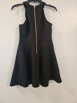 semi formal junior dresses Cute Emerald Sundae Black Semi-Formal Dress Sz. M flare bottom gold zip priority-02-sequin-glimmer-rouched-off-shoulder-gown-butterscotch