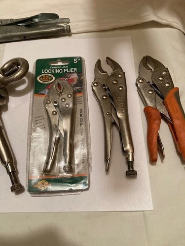 NEW & USED LOT 7 ASSORTED - 5" - 10" SPRING LOCKING PLIERS - Picture 10 of 10