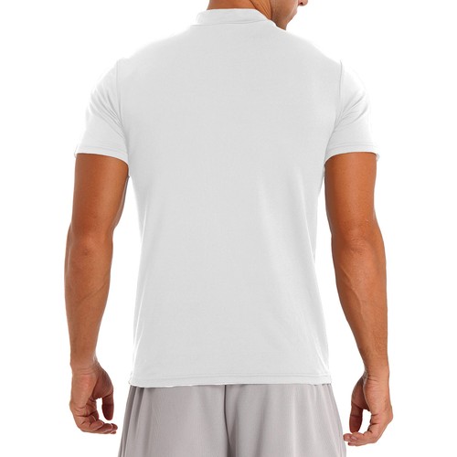 Mens T-Shirt Mock Turtleneck Solid Short Sleeve Pullover Basic Undershirt Top - Picture 20 of 51