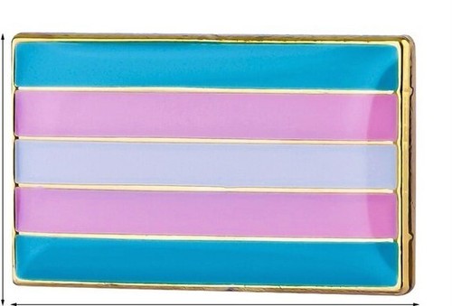 Badge Métal Ally Trans Gay Pride LGBTQ+ - Symbole Communauté LGBT En Métal