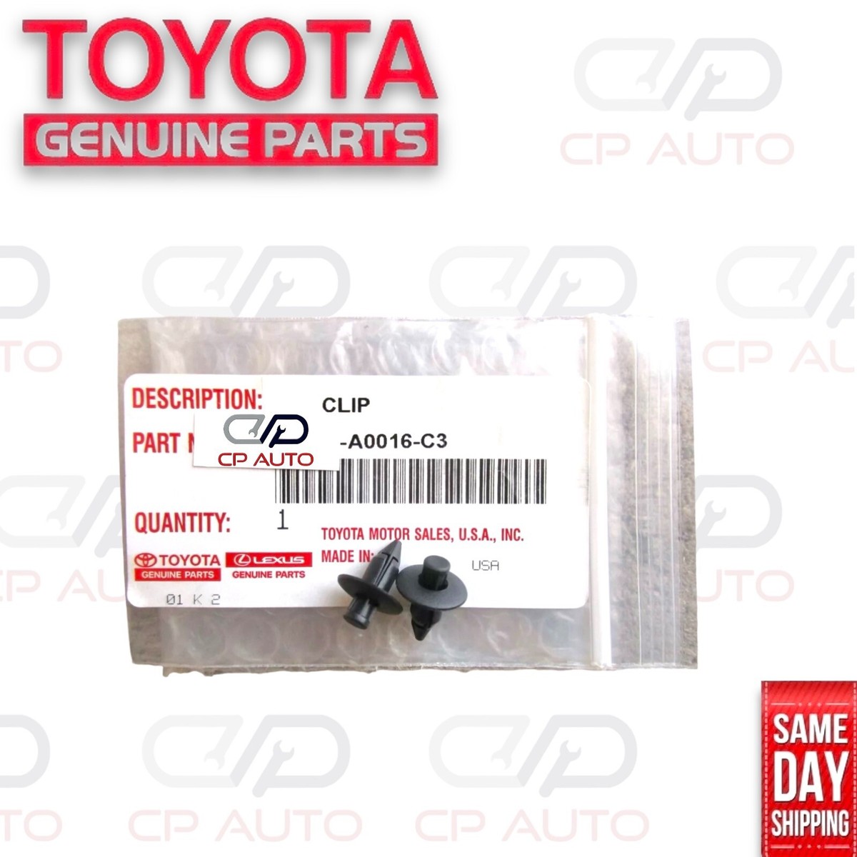 16 - 23 TOYOTA TACOMA SET OF 2 INTERIOR DOOR PANEL TRIM BOARD CLIP