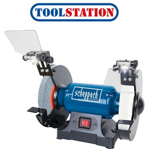Scheppach Sm200al 500w 200mm Bench Grinder With White Stone 240v 4046664064619 Ebay