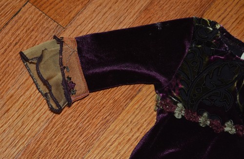 VTG LITTLE MASS Toddler Velvet 2 pc. Outfit Pants Set 12M Lace - Picture 4 of 9