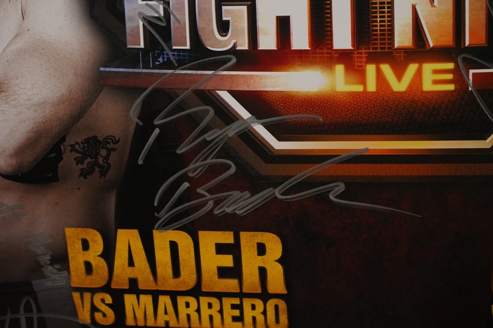 Cartel Carlos Condit v Martin Kampmann +20 firmado con tarjeta UFC Fight Night 18 SBC Foto 4 de 4