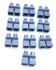 LEGO LOT OF 10 SAND BLUE SHORT MINIFIGUR LEG PIECES PANTS BODY PARTS
