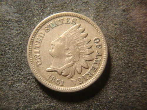 1861 XF CN Indian Head Cent Premium Quality Coin SLC