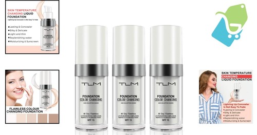 3PCS Lightweight Concealer Cream with Shade-Sensing Technology - Flawless Skin - Picture 2 of 8