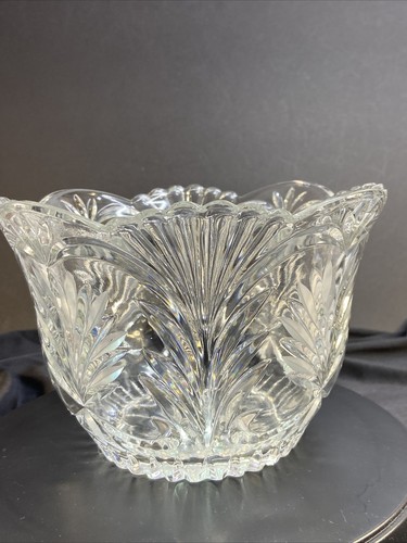 Mikasa Cut Lead Crystal Bowl Large Rose Vase Serving Display 8.25in w x 5.5in h - Bild 14 von 17
