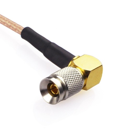 4pcs BNC female bulkhead Oring to DIN 1.0/2.3 male RA RG179 Pigtail cable 75ohm - Picture 5 of 6