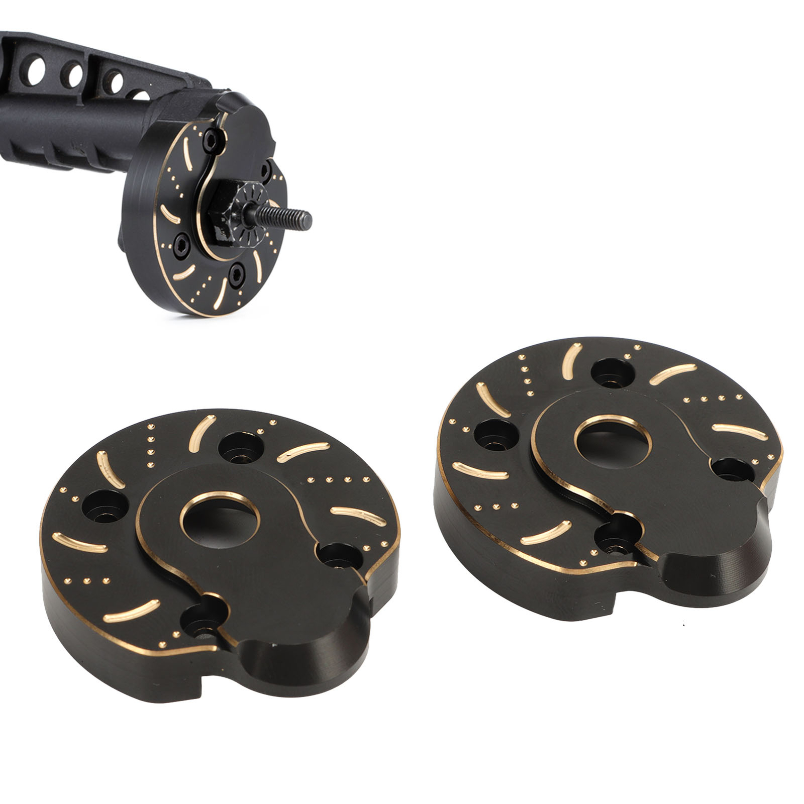 RC Brass Cover Brass Outer Portal Drive Housing For Axial Capra SCX10 III AR45P