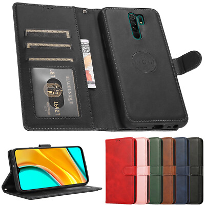 Hülle für Xiaomi Redmi 9 Note 8 9 Pro Leder Magnetish Brieftasche Handyschutz