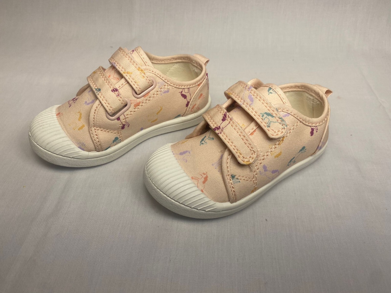 Cat & Jack Toddler Girls Size 6 Pink Unicorn Print Flat Parker Sneakers Shoes
