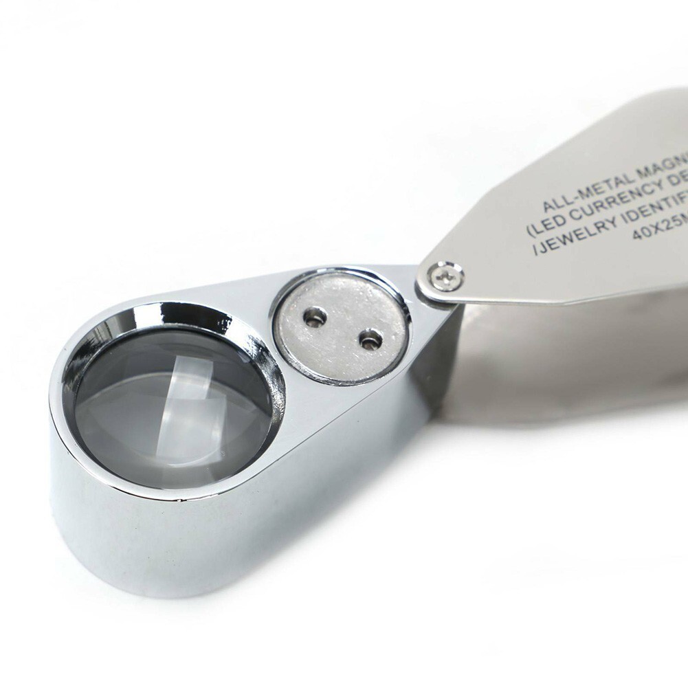 Folding 25mm Magnifying Glass 40X Jewellers Loupe Jewellery Eye Lens