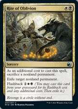1x Rite of Oblivion NM Eng MTG - Midnight Hunt