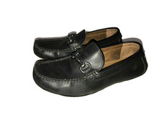 MARC ANTHONY Leather Black Slip On Shoes Loafers Men’s Size 10