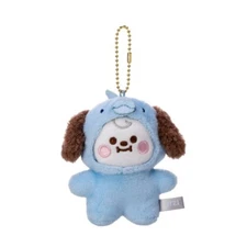 BT21 Chimmy Shark & Dolphin Mascot Baby Sea Plush Chain LINE FRIENDS 2024
